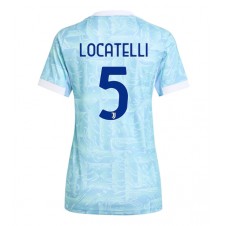 Juventus Manuel Locatelli #5 Bortatröja Dam 2025-26 Korta ärmar
